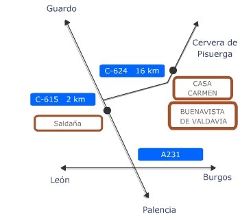 Localización en la Comarca